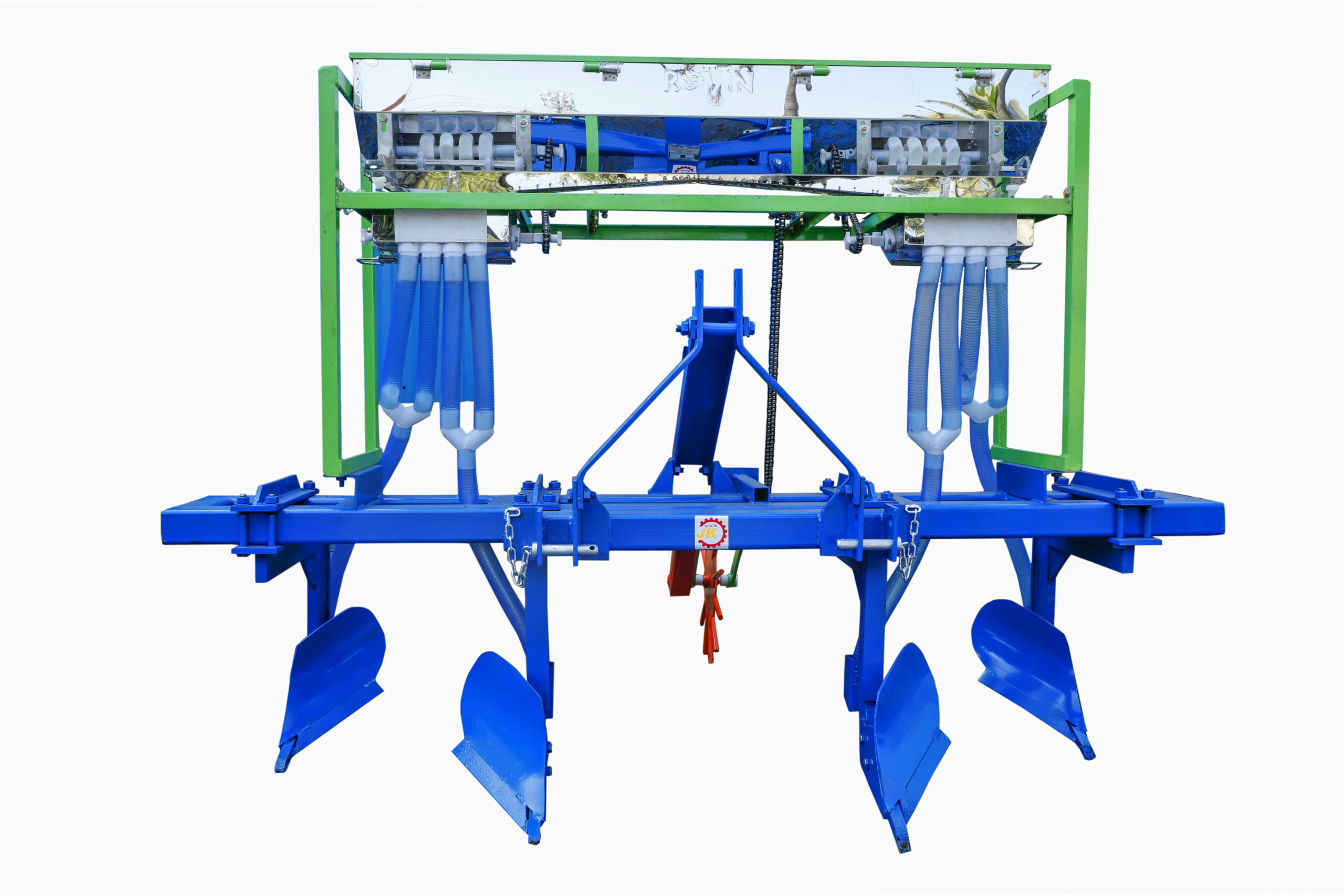 Furrow opener with fertilizer box